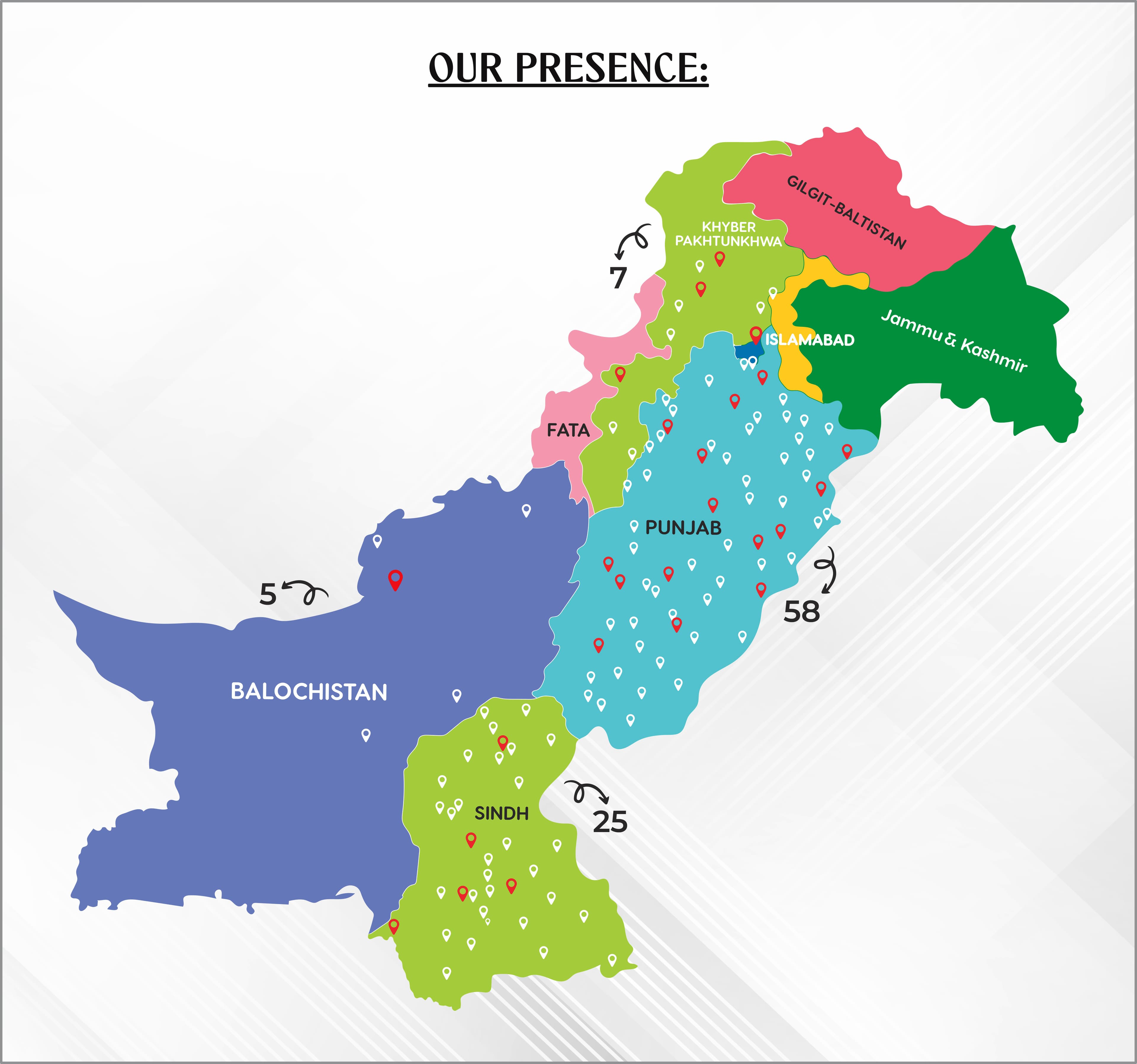Shellbee Corporation presence across Pakistan