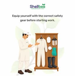 Equip yourself with the correct safety gear before starting work.